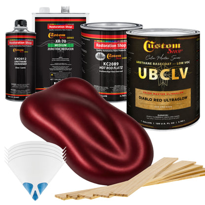 CMU Color Master Ultraglow - Diablo Red Ultra Glow- Gallon Matte Kit