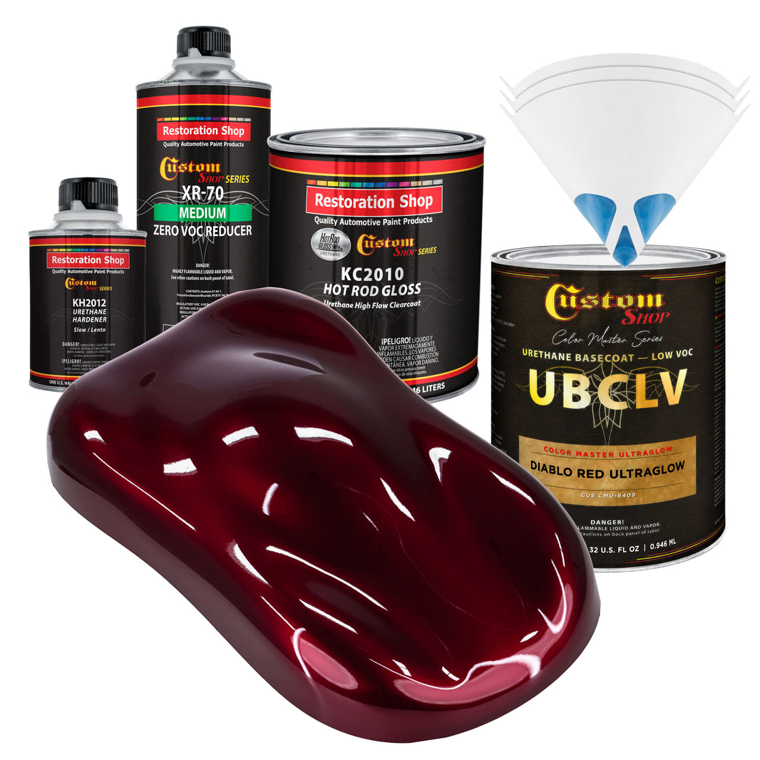 CMU Color Master Ultraglow - Diablo Red Ultra Glow- Quart Gloss Kit