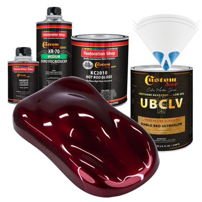 CMU Color Master Ultraglow - Diablo Red Ultra Glow- Quart Gloss Kit