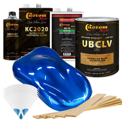CMU Color Master Ultraglow - Hawaiian Blue Ultra Glow- Gallon Ultra Flow Kit