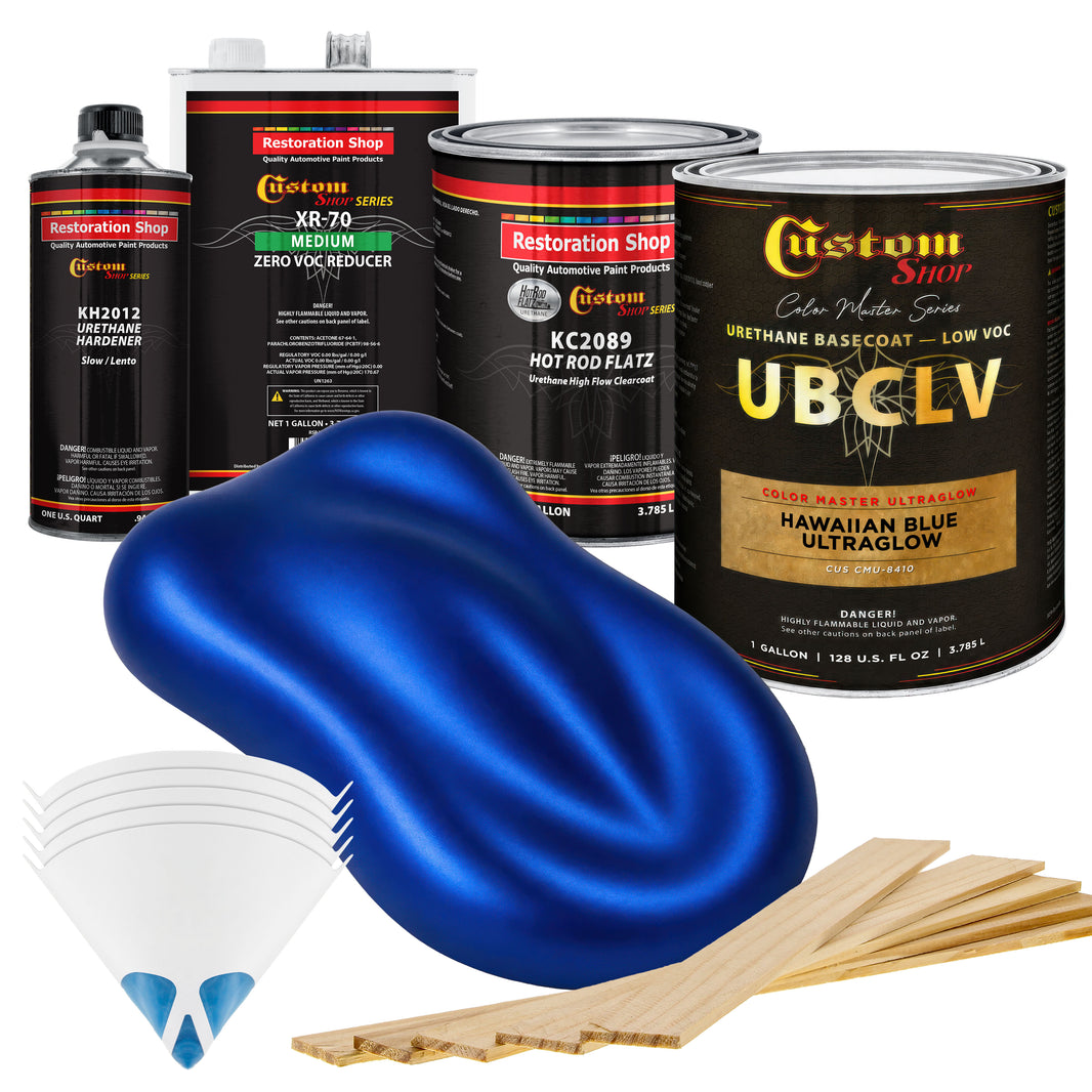 CMU Color Master Ultraglow - Hawaiian Blue Ultra Glow- Gallon Matte Kit