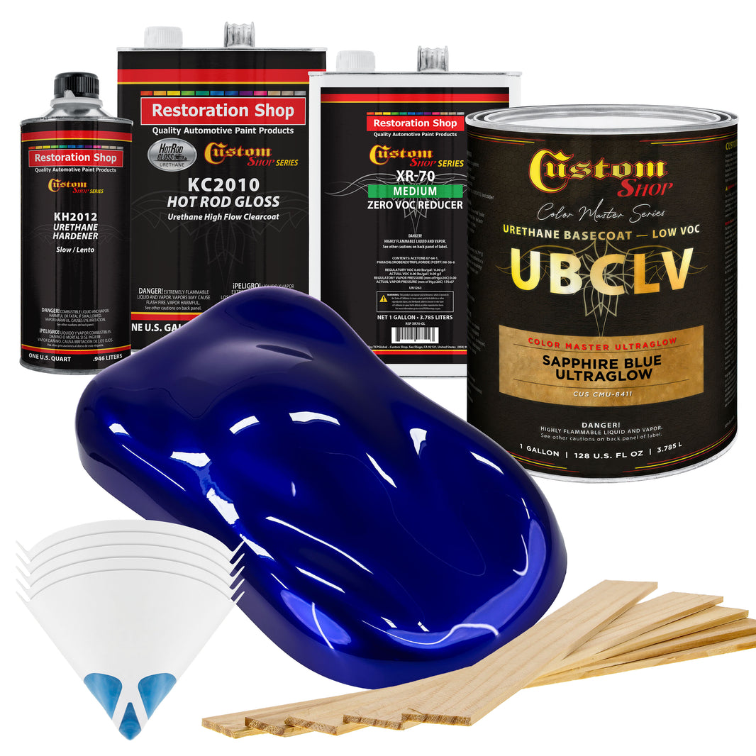 CMU Color Master Ultraglow - Sapphire Blue Ultra Glow- Gallon Gloss Kit