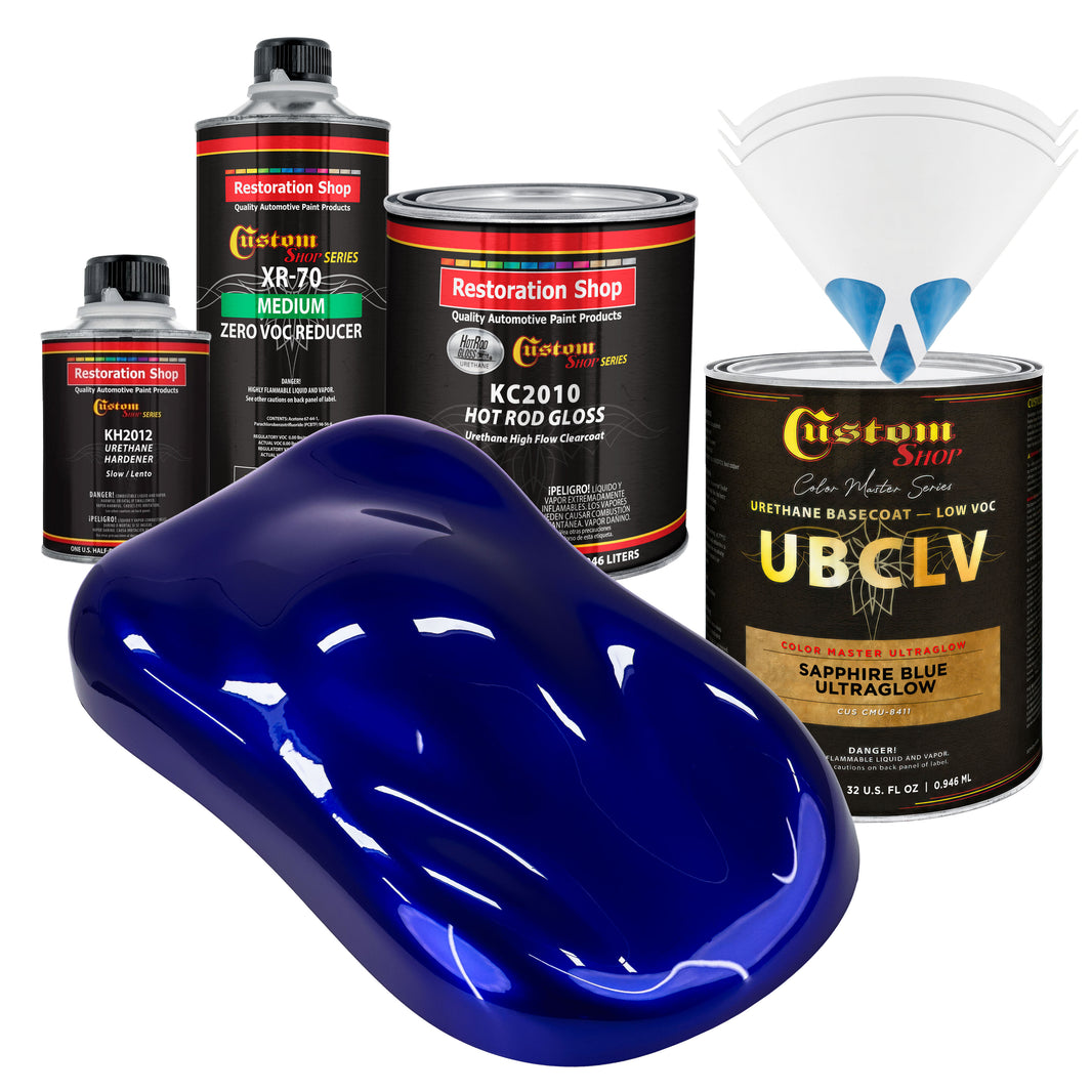 CMU Color Master Ultraglow - Sapphire Blue Ultra Glow- Quart Gloss Kit