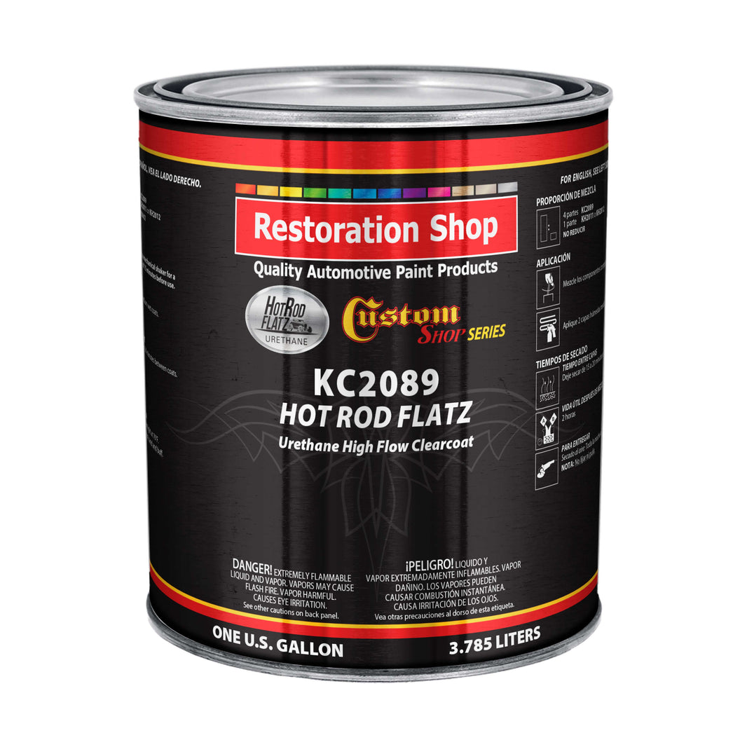 Hot Rod Flatz Urethane High Flow Satin Low Gloss Clearcoat - Gallon ONLY