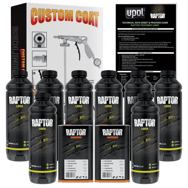 Raptor 2 Gallon Kit - Black Urethane Spray-On Truck Bed Liner Kit
