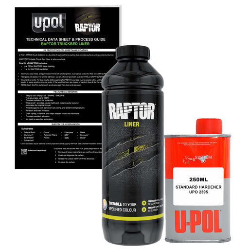 Raptor Tintable Urethane Spray-On Truck Bed Liner Kit, 1 Quart Kit