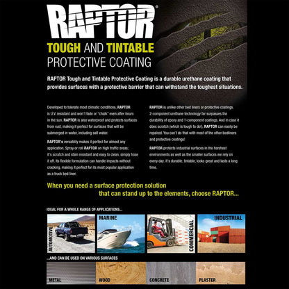 Raptor Tintable Urethane Spray-On Truck Bed Liner Kit, 2 Quart Kit