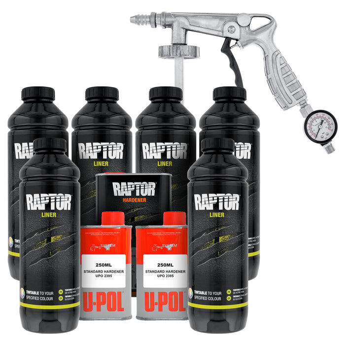 U-POL Raptor Tintable Urethane Spray-On Truck Bed Liner Kit w/FREE