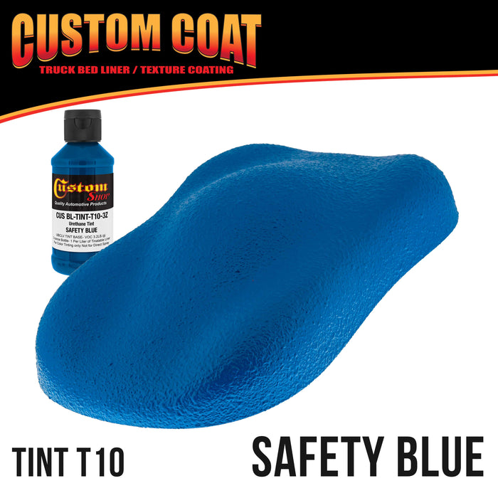 Safety Blue 1 Gallon Urethane Spray-On Truck Bed Liner Kit with Spray Gun and Regulator - Mix, Shake & Shoot - Durable Textured Protective Coating