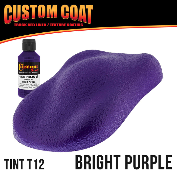 Bright Purple 2 Gallon Urethane Roll-On, Brush-On or Spray-On Truck Bed Liner Kit with Roller and Brush Applicator Kit - Textured Protective Coating