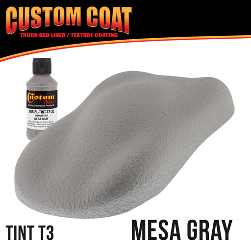 Mesa Gray 1.5 Gallon (6 Quart) Urethane Spray-On Truck Bed Liner Kit with Spray Gun and Regulator - Mix, Shake & Shoot - Textured Protective Coating