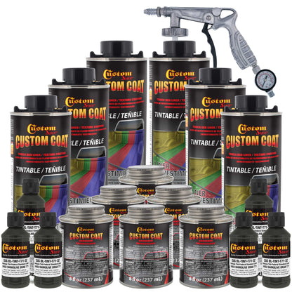 Federal Standard Color #34052 USMC Dark Olive Drab T71 Urethane Spray-On Truck Bed Liner, 1.5 Gallon Kit with Spray Gun & Regulator - Textured Coating
