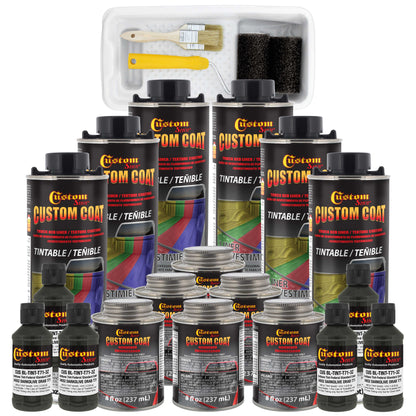 Federal Standard Color #34052 USMC Dark Olive Drab T71 Urethane Roll-On, Brush-On, Spray-On Truck Bed Liner, 1.5 Gallon Kit with Roller Applicator Kit