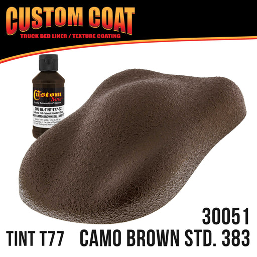Federal Standard Color #30051 Camo Brown T77 Urethane Spray-On Truck Bed Liner, 2 Gallon Kit with Spray Gun and Regulator