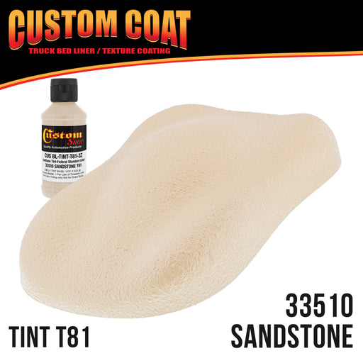 Federal Standard Color #33510 Sandstone T81 Urethane Spray-On Truck Bed Liner, 2 Quart Kit with Spray Gun and Regulator - Textured Protective Coating