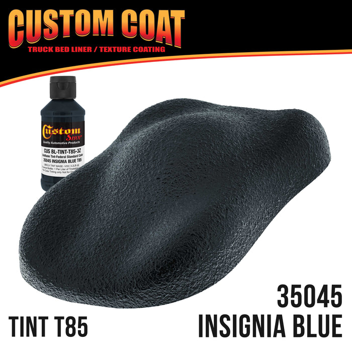 Federal Standard Color #25045 Insignia Blue T85 Urethane Roll-On, Brush-On or Spray-On Truck Bed Liner, 1 Gallon Kit with Roller Applicator Kit
