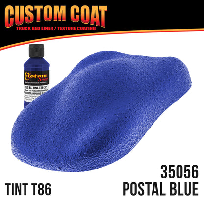Federal Standard Color #35056 Ultramarine Blue T86 Urethane Spray-On Truck Bed Liner, 2 Quart Kit, Spray Gun & Regulator - Textured Protective Coating