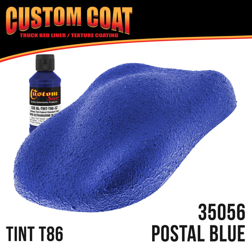 Federal Standard Color #35056 Ultramarine Blue T86 Urethane Spray-On Truck Bed Liner, 2 Gallon Kit, Spray Gun & Regulator - Textured Protective Coating