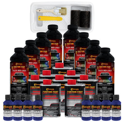 Federal Standard Color #35056 Ultramarine Blue T86 Urethane Roll-On, Brush-On or Spray-On Truck Bed Liner, 2 Gallon Kit with Roller Applicator Kit