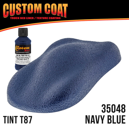 Federal Standard Color #35048 Navy Blue Urethane Roll-On, Brush-On or Spray-On Truck Bed Liner, 1 Quart Kit with Roller Applicator Kit