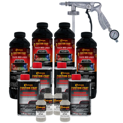 Federal Standard Color #36270 Haze Gray T88 Urethane Spray-On Truck Bed Liner, 1 Gallon Kit with Spray Gun and Regulator - Textured Protective Coating