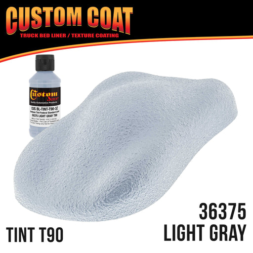 Federal Standard Color #36375 Light Gray T9 Urethane Spray-On Truck Bed Liner, 2 Quart Kit with Spray Gun and Regulator - Textured Protective Coating