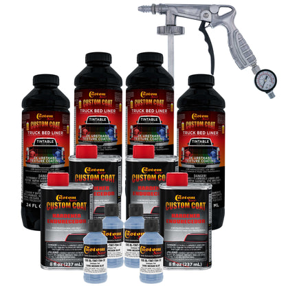 Federal Standard Color #35177 Camo Medium Blue T94 Urethane Spray-On Truck Bed Liner, 1 Gallon Kit, Spray Gun, Regulator - Textured Protective Coating