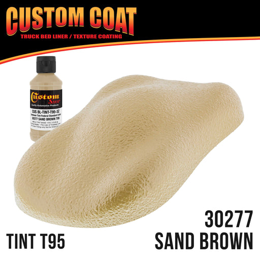 Federal Standard Color #30277 Sand Brown T95 Urethane Spray-On Truck Bed Liner, 1 Quart Kit with Spray Gun and Regulator - Textured Protective Coating