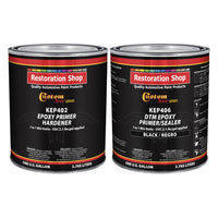Black Epoxy Primer & Sealer 2.1 VOC (2-Gallon Kit) Anti-Corrosive DTM High-Performance Primer for Automotive & Industrial Use - 2 Sprayable Gallons