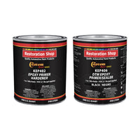 Black Epoxy Primer & Sealer 2.1 VOC (1/2 Gallon Kit) Anti-Corrosive DTM High-Performance Primer for Automotive & Industrial Use - 1 Sprayable Half
