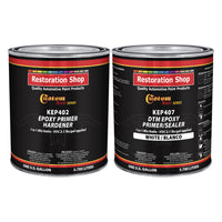 White Epoxy Primer & Sealer 2.1 VOC (2 Gallon Kit) Anti-Corrosive DTM High-Performance Primer for Automotive & Industrial Use - 2 Sprayable Gallons