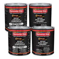 White Epoxy Primer & Sealer 2.1 VOC (Gallon Kit) Anti-Corrosive DTM High-Performance Primer for Automotive & Industrial Use - 1 Sprayable Gallon