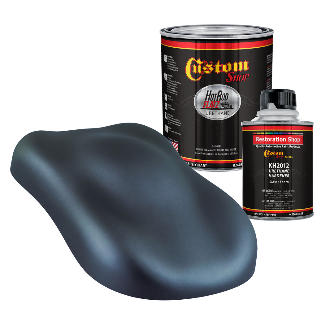 Military Flatz 595-25045 Insignia Blue - 2K Urethane Flat Automotive Paint - Quart Kit
