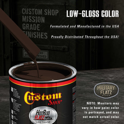 Military Flatz 595-30051 Camo Brown - 2K Urethane Flat Automotive Paint - Gallon Kit