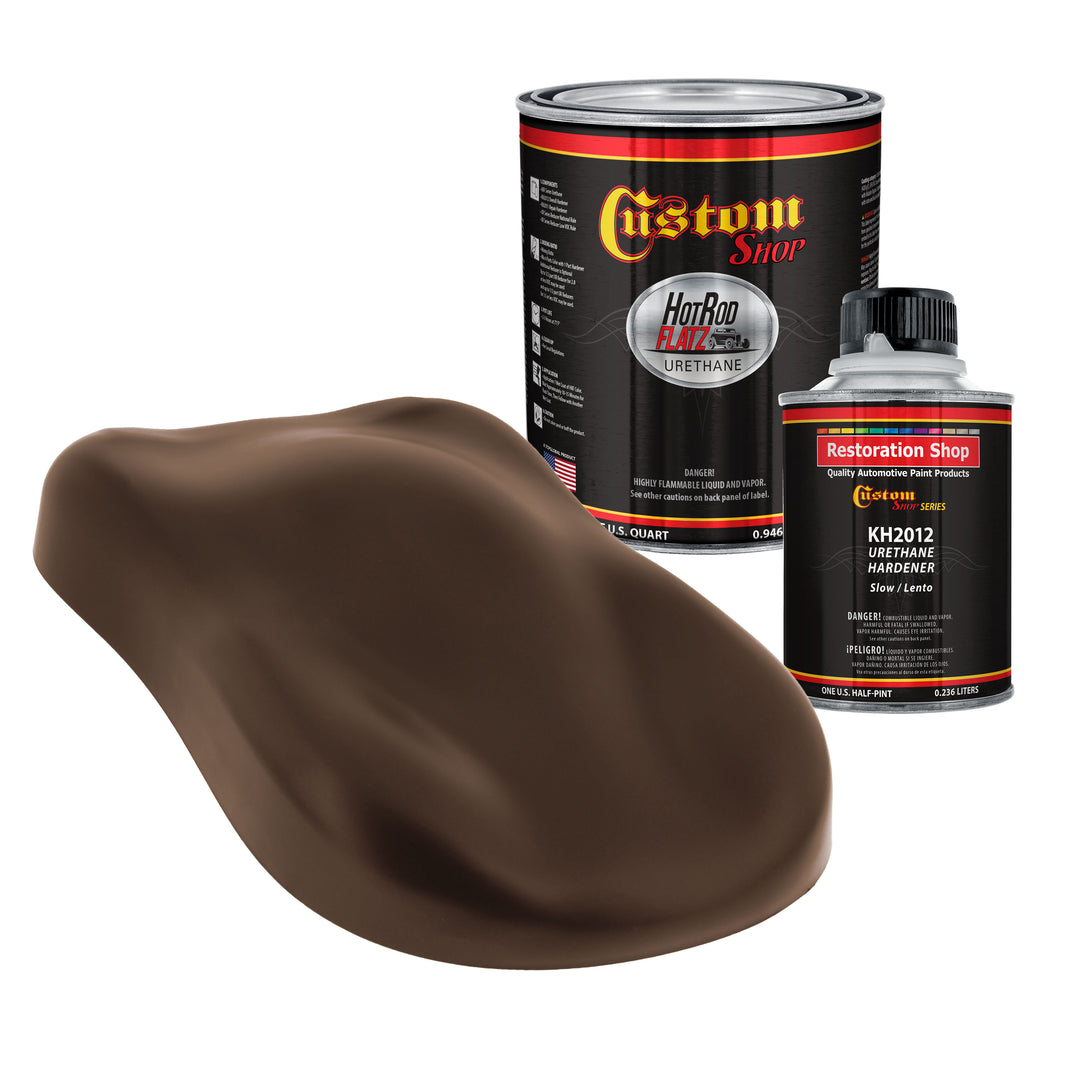Military Flatz 595-30051 Camo Brown - 2K Urethane Flat Automotive Paint - Quart Kit