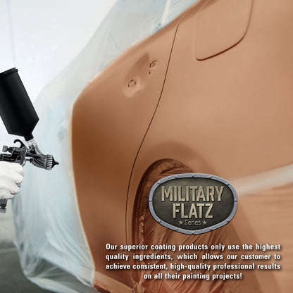 Military Flatz 595-30215 Light Brown - 2K Urethane Flat Automotive Paint - Gallon Kit