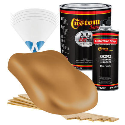 Military Flatz 595-30257 Earth Yellow - 2K Urethane Flat Automotive Paint - Gallon Kit