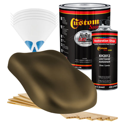 Military Flatz 595-33070 WWII Olive Drab - 2K Urethane Flat Automotive Paint - Gallon Kit