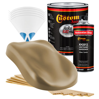Military Flatz 595-33303 Khaki -2K Urethane Flat Automotive Paint - Gallon Kit