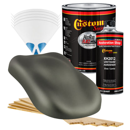 Military Flatz 595-34052 USMC Dark Olive - 2K Urethane Flat Automotive Paint - Gallon Kit