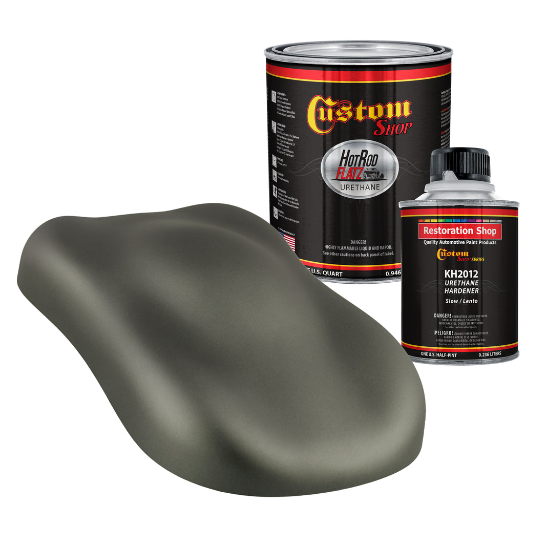 Military Flatz 595-34052 USMC Dark Olive - 2K Urethane Flat Automotive Paint - Quart Kit