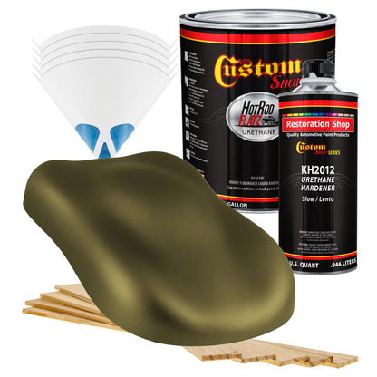 Military Flatz 595-34089 Olive Green - 2K Urethane Flat Automotive Paint - Gallon Kit