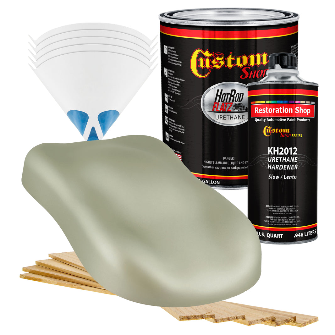 Military Flatz 595-34432 Army Gray Green - 2K Urethane Flat Automotive Paint - Gallon Kit