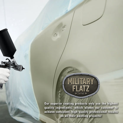 Military Flatz 595-34432 Army Gray Green - 2K Urethane Flat Automotive Paint - Quart Kit