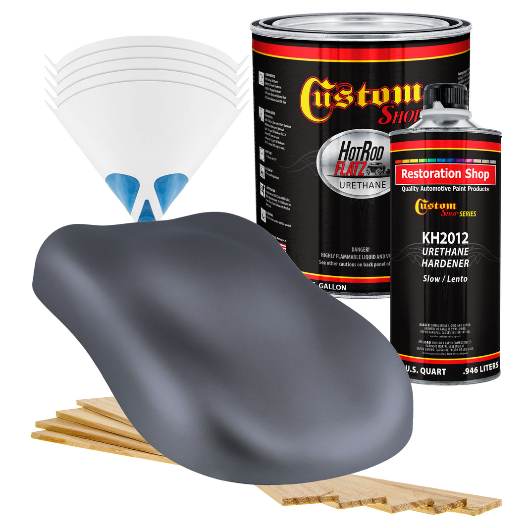 Military Flatz 595-36118 Battleship Gray - 2K Urethane Flat Automotive Paint - Gallon Kit
