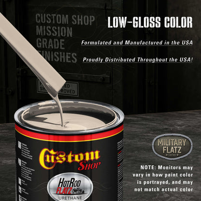 Military Flatz 595-36521 Frost Beige - 2K Urethane Flat Automotive Paint - Quart Kit