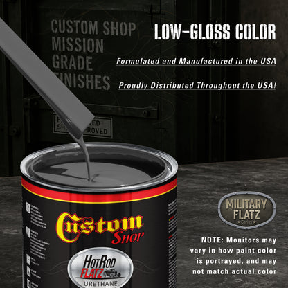 Military Flatz 595-37031 Camo Smoke Black - 2K Urethane Flat Automotive Paint - Gallon Kit