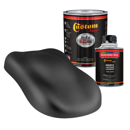Military Flatz 595-37031 Camo Smoke Black - 2K Urethane Flat Automotive Paint - Quart Kit