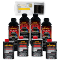 Tintable Base Only 1 Gallon Urethane Roll-On, Brush-On or Spray-On Truck Bed Liner Kit with Roller and Brush Applicator Kit, 3:1 Mix Ratio