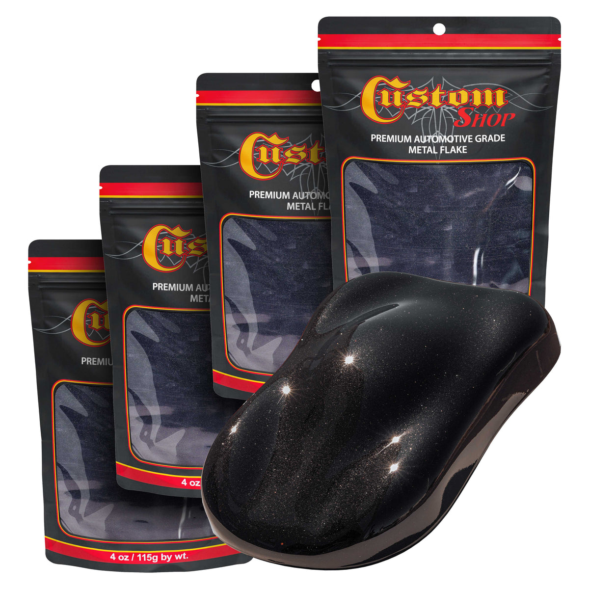 Jet Black - 1-pound of Micro Metal Flake .004 100 Micron Size - Premi —  TCP Global